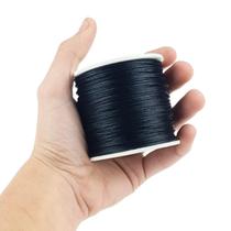 Fio De Seda Preto - Cordão Rabo De Rato 1mm - Nybc