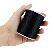 Fio De Seda Preto - Cordão Rabo De Rato 2mm - Nybc