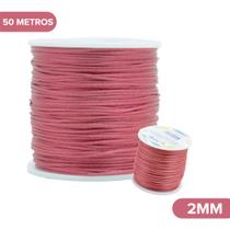Fio De Seda Rose - Cordão Rabo De Rato 2mm - Nybc