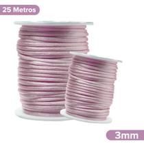 Fio De Seda Rose - Cordão Rabo De Rato 3mm - Nybc