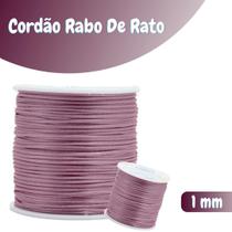 Fio De Seda Rose Escuro - Cordão Rabo De Rato 1mm - Nybc