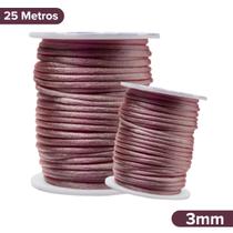 Fio De Seda Rose Escuro - Cordão Rabo De Rato 3mm - Nybc