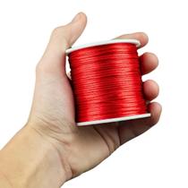 Fio De Seda Vermelho - Cordão Rabo De Rato 1mm - Nybc