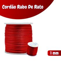 Fio De Seda Vinho Claro - Cordão Rabo De Rato 1mm - Nybc