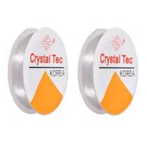 Fio de silicone 0,6 mm c/10 rolos de 10mts - CRYSTAL TEC