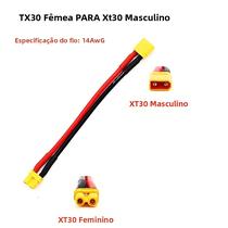 Fio De Silicone 14AWG XT60 XT30 XT90 T Plug Adaptador Conector 10cm Para Bateria RC Lipo
