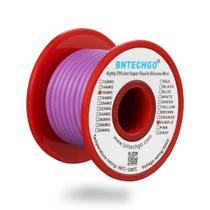 Fio de silicone BNTECHGO 16 AWG 25 pés de cobre flexível roxo
