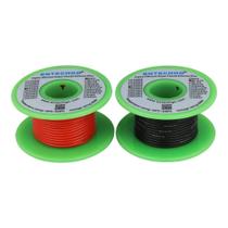 Fio de silicone BNTECHGO 20 AWG 25 pés vermelho e 25 pés preto