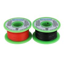 Fio de silicone BNTECHGO 24 AWG 50 pés vermelho e 50 pés preto