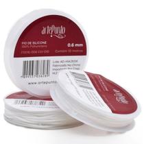 Fio de Silicone Branco 0,6mm - 10 Metros Fio de Silicone Branco 0,6mm - 10 Metros