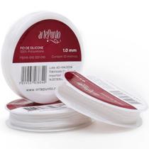 Fio de Silicone Branco 1,0mm - 10 Metros