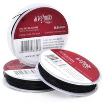 Fio de Silicone Preto 0,6mm - 10 Metros Fio de Silicone Preto 0,6mm - 10 Metros