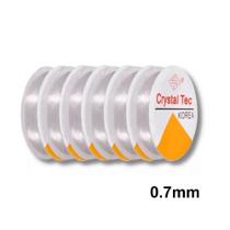 Fio de Silicone Transparente 0.7mm Pacote com 10 unidades - Crystal Tec