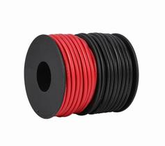 Fio de silicone TUOFENG 18 AWG 100 pés (pacote com 2) 600 V de alta temperatura Fio de silicone TUOFENG 18 AWG 100 pés (pacote com 2) 600 V de alta temperatura