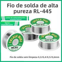 Fio De Solda Com Núcleo De Rosina De Alta Pureza 0.3-0.6mm Para Reparo De Peças Eletrônicas De