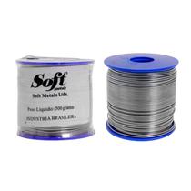 Fio de Solda Estanho Profissional 500gr 60x40 1,0mm Metais Eletrônica Fio de Solda Estanho Profissional 500gr 60x40 1,0mm Metais Eletrônica