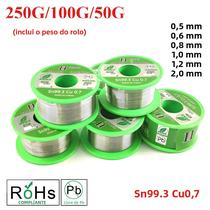 Fio De Solda Fluxo Sem Chumbo SN99.3 Cu0.7 De Alta Pureza Linha De Soldagem Para Proteção Ambiental