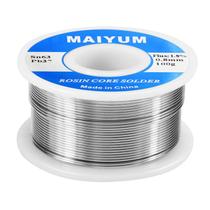 Fio de solda MAIYUM 63-37 Núcleo de resina de chumbo e estanho 0,8 mm 100g