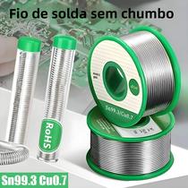 Fio De Solda Sem Chumbo Sn99.3Cu0.7 Com Núcleo De Resina 0.6/0.8/1.0mm Caneta De Solda Portátil