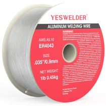 Fio de solda YESWELDER Silicon Aluminium ER4043 0,9 mm 0,45 kg Fio de solda YESWELDER Silicon Aluminium ER4043 0,9 mm 0,45 kg