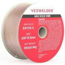 Fio de soldagem YESWELDER ER70S-6 Aço carbono 2lb/.030in