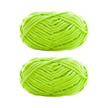 Fio De Veludo Grosso 2 Peças 50g Cada Lã Chenille Macia Para Tricô Artesanal DIY Cachecol Chapéu
