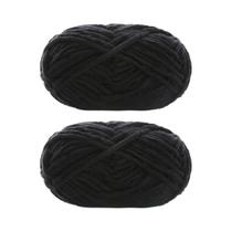 Fio De Veludo Grosso 2 Peças 50g Cada Lã Chenille Macia Para Tricô Artesanal DIY Cachecol Chapéu