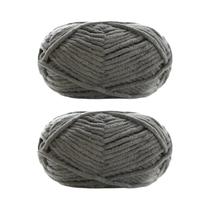 Fio De Veludo Grosso 2 Peças 50g Cada Lã Chenille Macia Para Tricô Artesanal DIY De Cachecol E