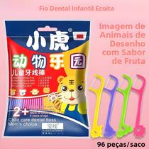 Fio Dental Colorido Para Crianças Em Barril, Palito Interdentário Ortodontia Para Limpeza De Dentes Fio Dental Colorido Para Crianças Em Barril, Palito Interdentário Ortodontia Para Limpeza De Dentes