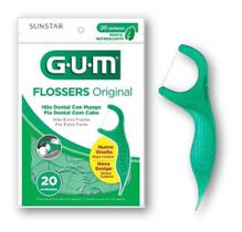 Fio Dental Com Cabo Verde Flossers Original Gum C/20 unidades