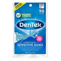 Fio Dental com Haste DenTek Floss Picks Sensitive Gums 90un Fio Dental com Haste DenTek Floss Picks Sensitive Gums 90un