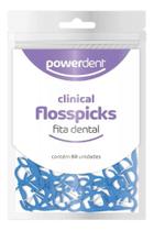 Fio Dental Criança Higiene Bucal Com Cabo 50uni Powerdent