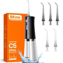Fio dental de água Bitvae C5 sem fio, 3 modos, 5 intensidades Fio dental de água Bitvae C5 sem fio, 3 modos, 5 intensidades