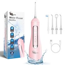 Fio dental de água sem fio JNGOODS 300mL recarregável rosa Fio dental de água sem fio JNGOODS 300mL recarregável rosa