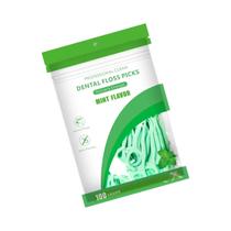 Fio Dental de Menta com Palitos Plásticos Ultrafinos - 500 Unidades