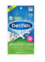 Fio Dental DenTek Floss Picks Triple Clean Advanced 20un Fio Dental DenTek Floss Picks Triple Clean Advanced 20un