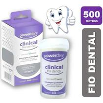 Fio Dental Dentes 500M Menta Powerdent Econômico Clinical 2140