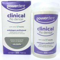 Fio Dental Dentes 500m Menta Powerdent Econômico Clinical