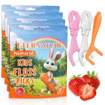 Fio Dental Eternature Kids 200 unidades Sabor Morango