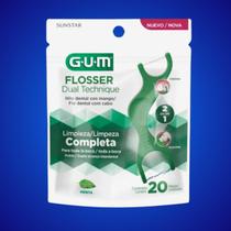 Fio Dental Flosser Dual Technique 20un GUM Fio Dental Flosser Dual Technique 20un GUM