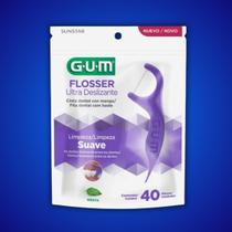 Fio Dental Flosser Ultra Deslizante 40un Gum Fio Dental Flosser Ultra Deslizante 40un Gum