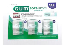 Fio Dental Gum Sunstar Soft Picks com 300 Unidades