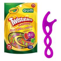 Fio Dental Gum Twistables Flossers - 75 Unidades