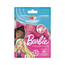 Fio Dental Infantil com Cabo Barbie Condor 40 Unidades