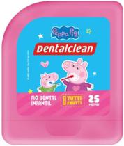 Fio Dental Infantil Dentalclean Peppa Pig Tutti Frutti 25m