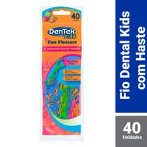 Fio Dental Infantil DenTek Fun Flossers 40un Fio Dental Infantil DenTek Fun Flossers 40un
