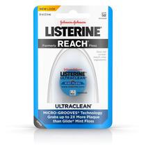Fio dental Listerine Ultraclean com sabor de menta 27 ml (pacote com 3) Fio dental Listerine Ultraclean com sabor de menta 27 ml (pacote com 3)