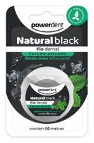 Fio Dental Natural Black 50 Metros Limpeza Interdental, Durável e Proteção Bucal Powerdent Fio Dental Natural Black 50 Metros Limpeza Interdental, Durável e Proteção Bucal Powerdent