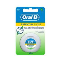 Fio Dental Oral-B Essential Floss Encerado Sabor Menta com 50m