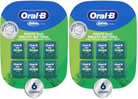 Fio Dental Oral-B Glide Sabor Menta 40m Kit com 6 Unidades Fio Dental Oral-B Glide Sabor Menta 40m Kit com 6 Unidades